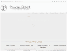 Tablet Screenshot of paradisedelight.com